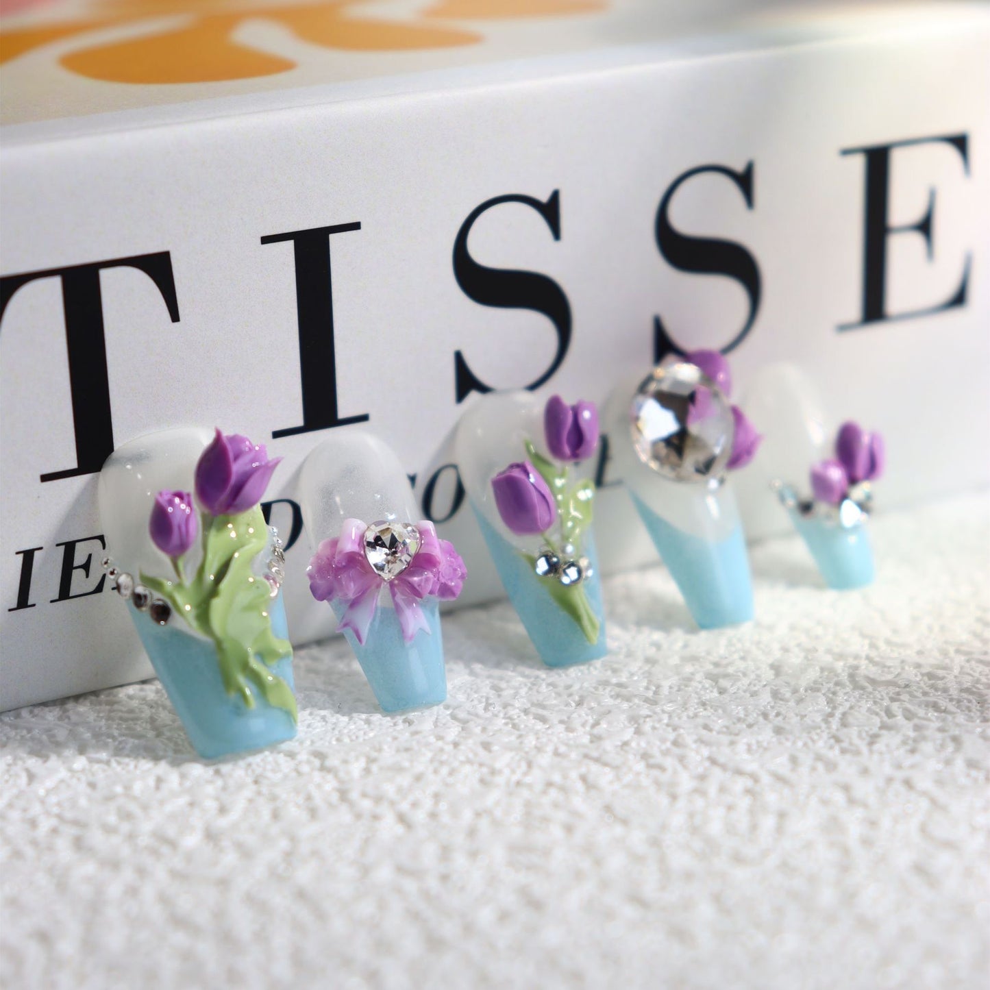 Purple Tulips On The Wedding