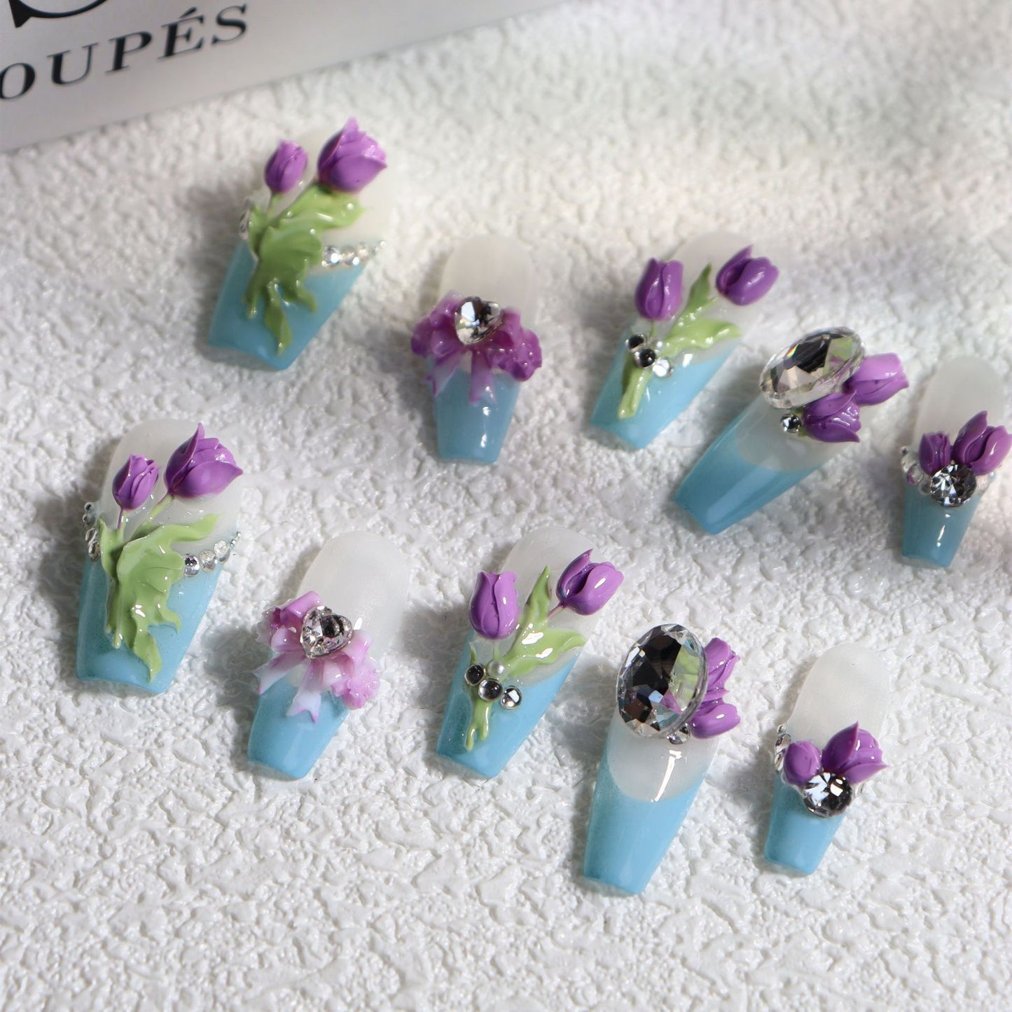 Purple Tulips On The Wedding