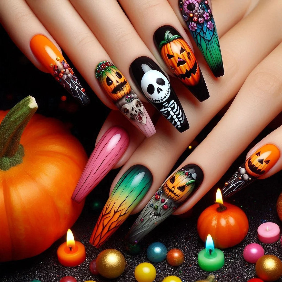 🎃 "Halloween Press - on Nails Recommended by the Naughty Ghost" 🎃