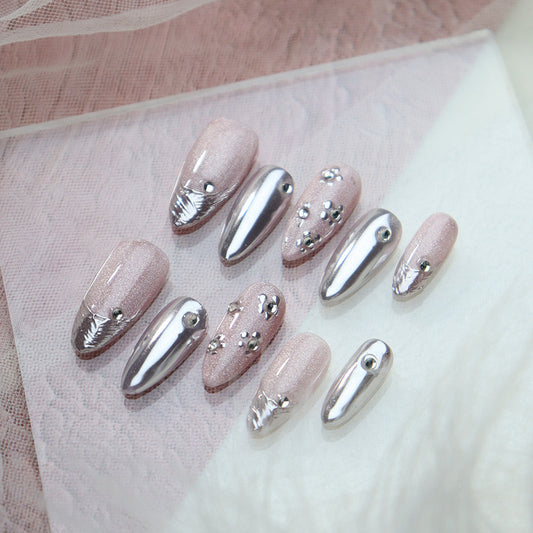 Futuristic Silver Peachy Sweetheart/Chrome Powder