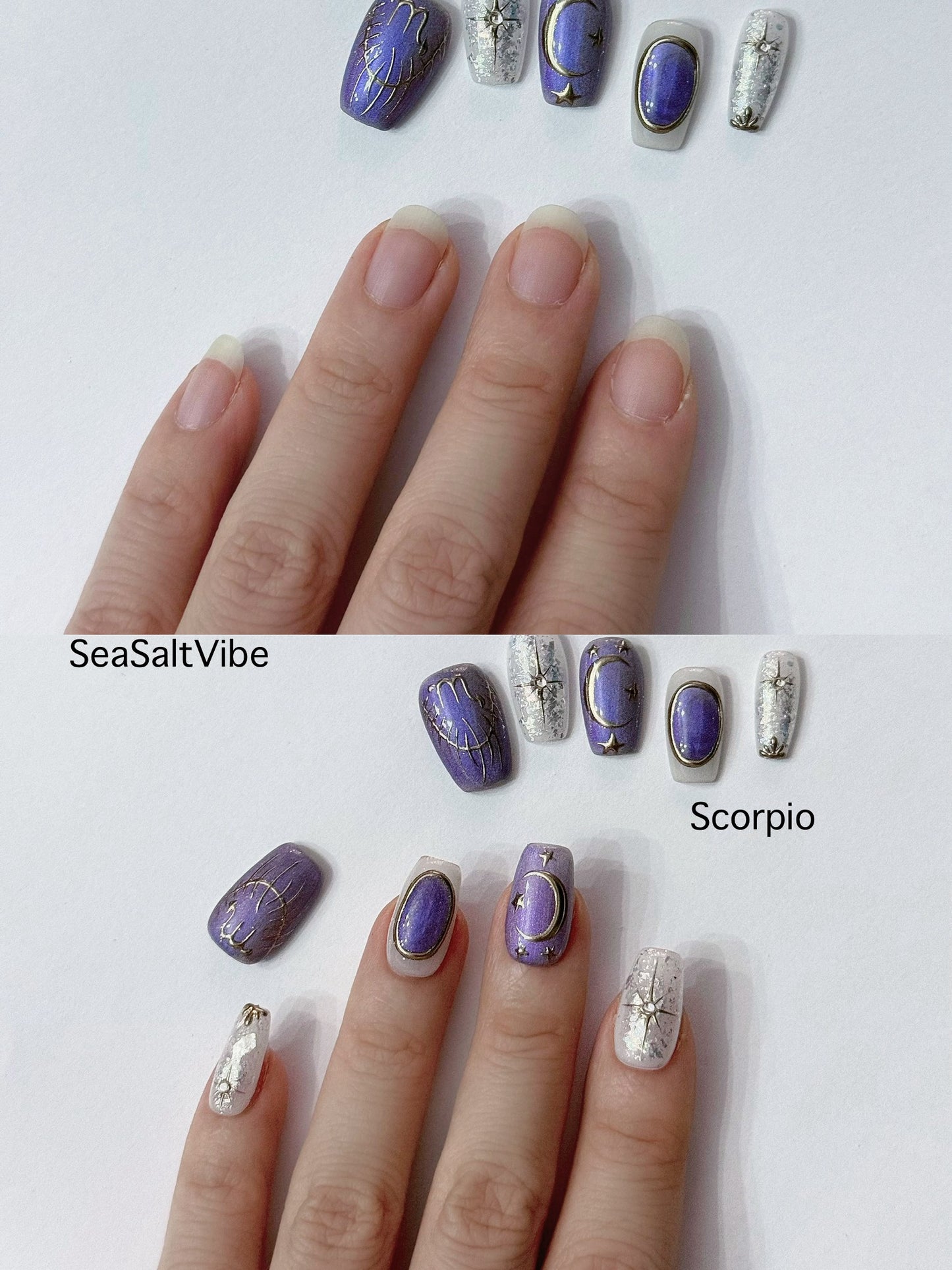 scorpio press-on nail