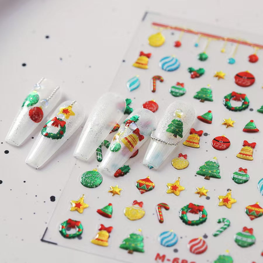 Holiday Vibe Nail Stickers
