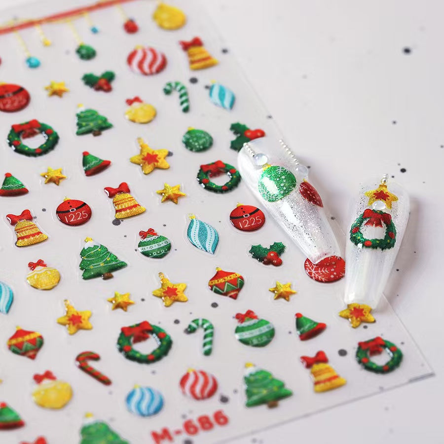 Holiday Vibe Nail Stickers