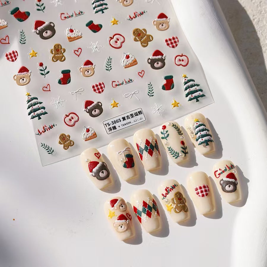 Holiday Vibe Nail Stickers