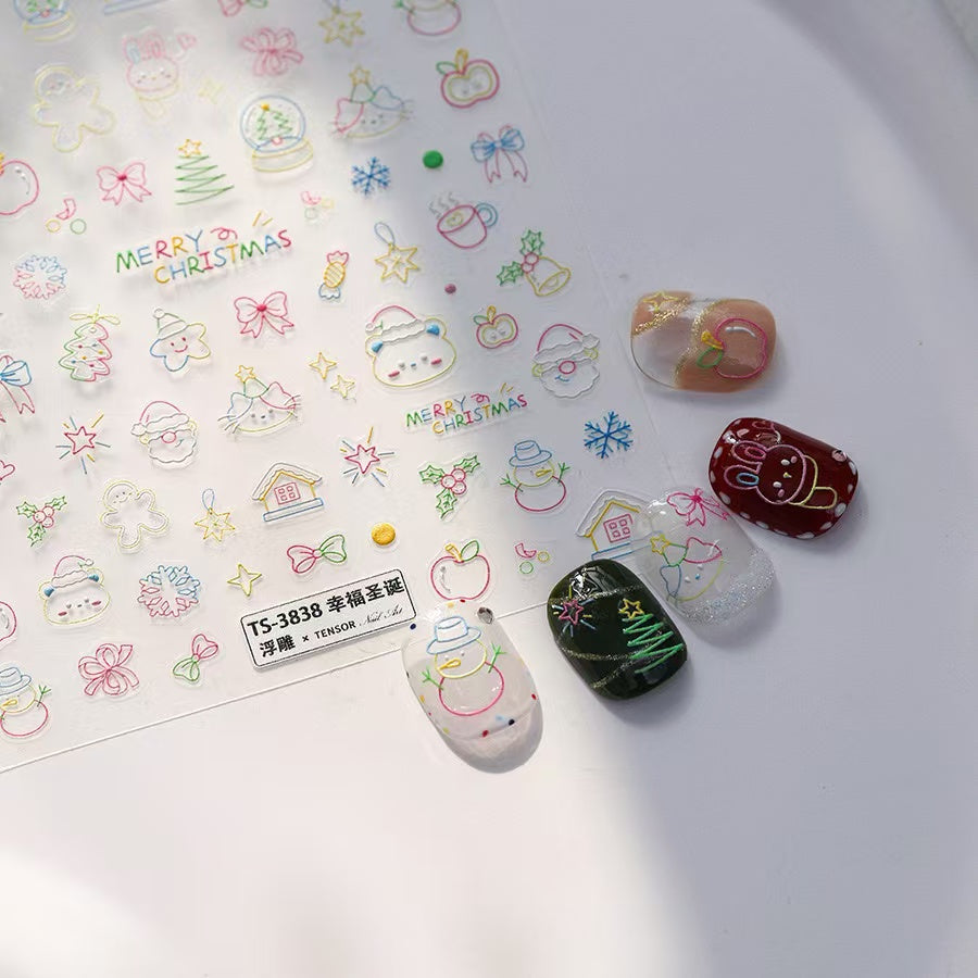 Holiday Vibe Nail Stickers