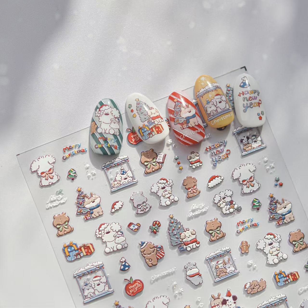 Holiday Vibe Nail Stickers