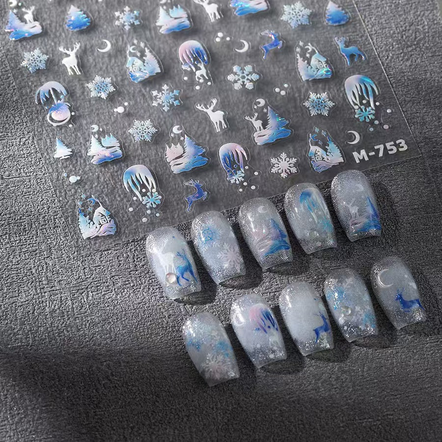 Holiday Vibe Nail Stickers