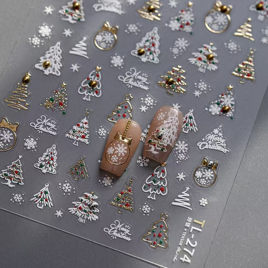 Holiday Vibe Nail Stickers