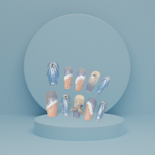Mermaid In Tumbling Waves